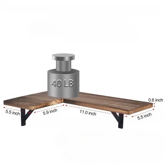 Étagère d'angle personnalisée