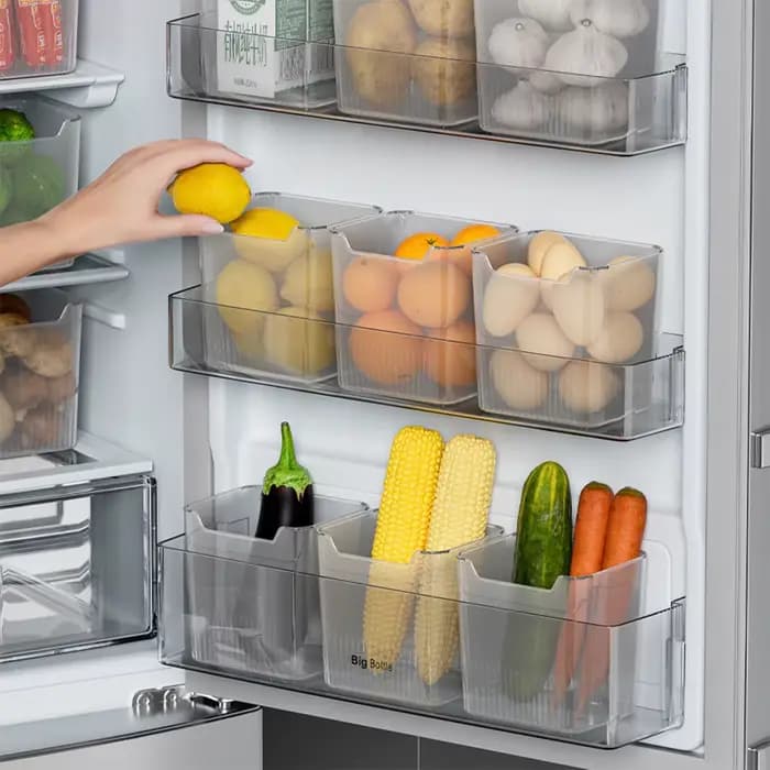 Boîte de rangement pour porte latérale de réfrigérateur