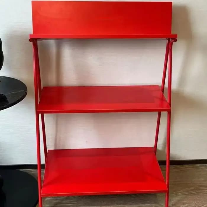 Étagère d'angle multi-niveaux de style moderne du milieu du siècle