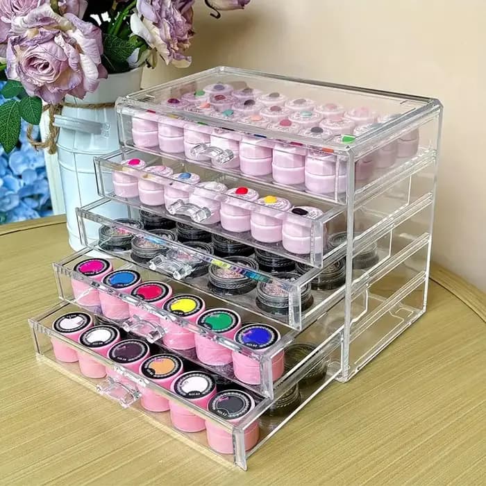 1 pièce, boîte de rangement pour vernis à ongles
