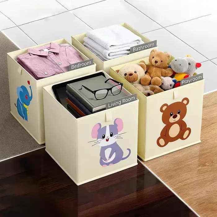 Panier de rangement pliable grande capacité pour jouets d'enfants