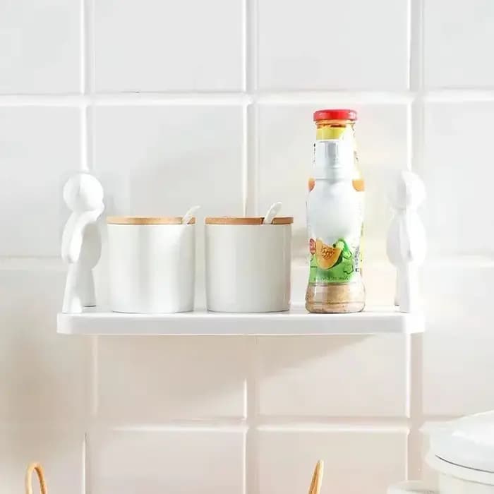 Supports de rangement auto-adhésifs pour shampoing de salle de bain