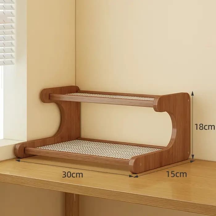 Organisateur en bambou étagères de salle de bain accessoires de décoration de Table étagères de sall