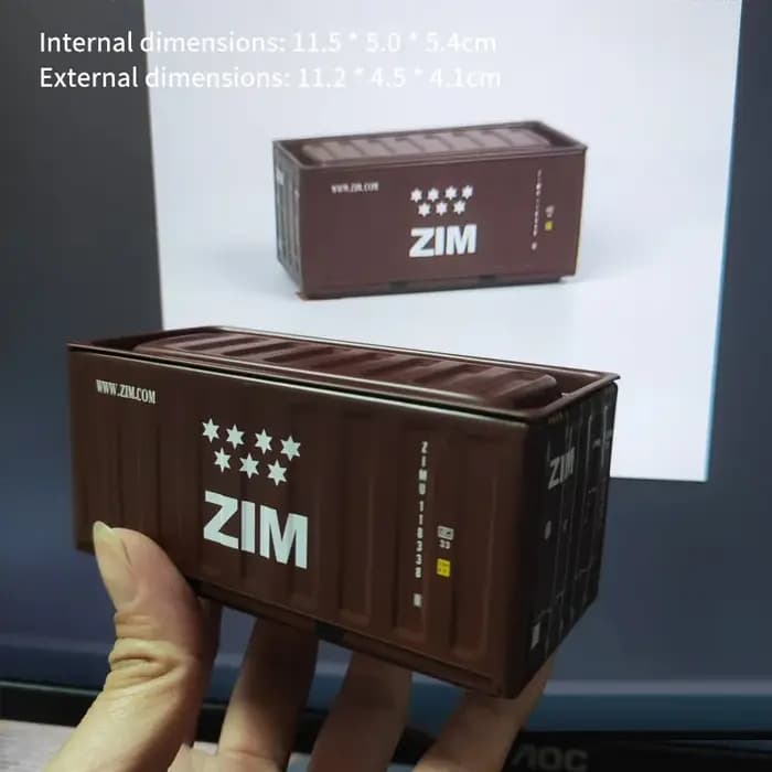 Mini conteneur boîte de rangement en étain, organisateur de bureau créatif, boîte en métal, conteneu
