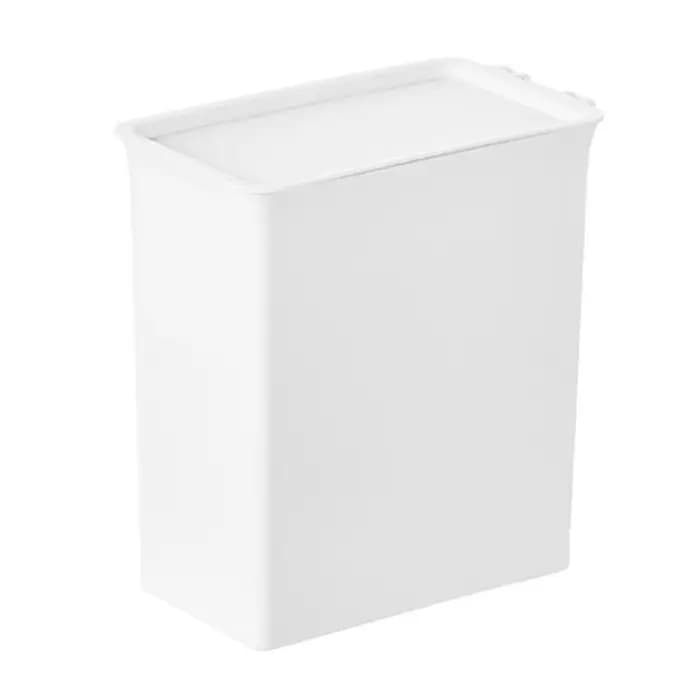 Boîte de rangement pour lessive avec couvercle, gain de place, multifonctionnelle, conteneur pour le