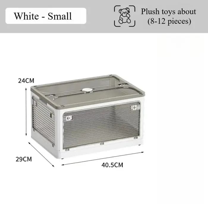 Boîte de rangement pliable avec 5 portes ouvertes