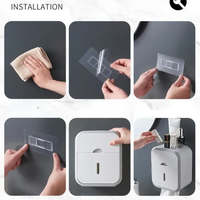 Boîte de rangement organisateur de papier toilette