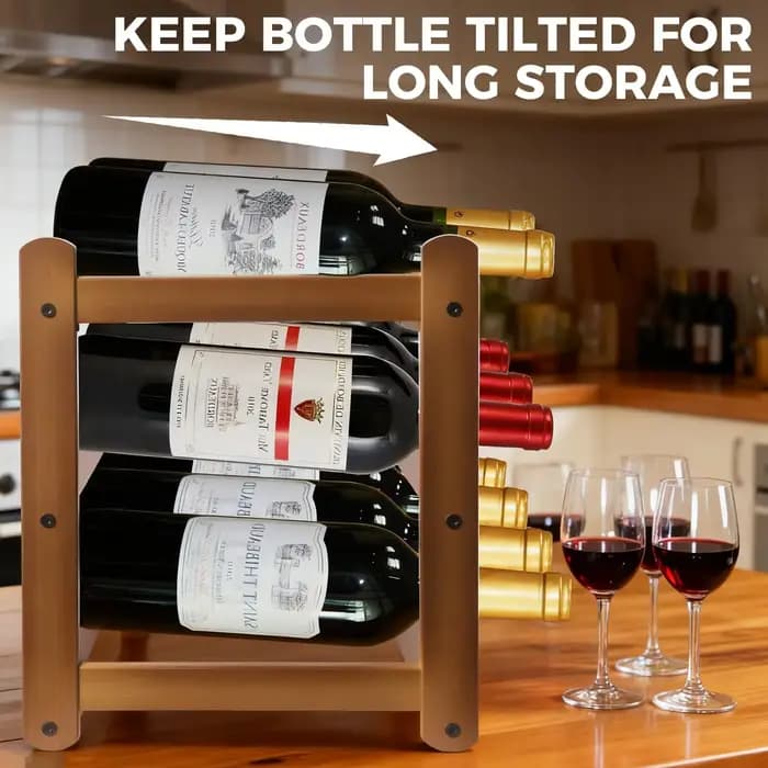 Range-bouteilles autoportant pour comptoir