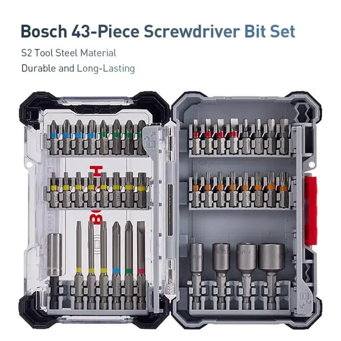 Kit de 43 embouts de tournevis Bosch