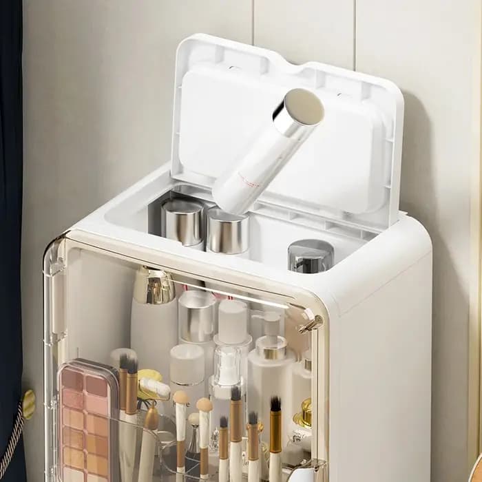 Armoire de rangement cosmétique haut de gamme, tiroir de coiffeuse domestique, support de rangement, boîte de rangement cosmétique en plastique de grande capacité