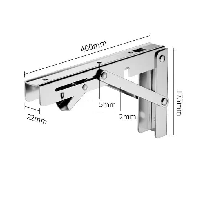 2 pièces support pliant pour étagère Table bureau robuste flottant Triangle