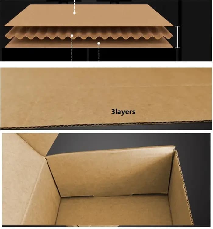 Boîtes en carton 5 pièces 20x20x10cm pour l'affichage au détail et l'emballage promotionnel