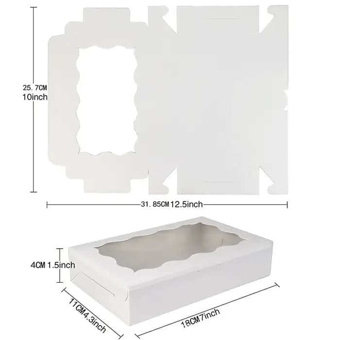 Cadeau pour elle/lui, 20 boîtes à biscuits avec fenêtre transparente, boîtes à bonbons, boîtes à pât