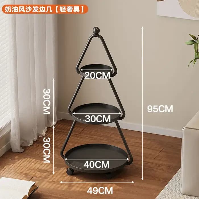 Support de rangement multicouche de forme triangulaire