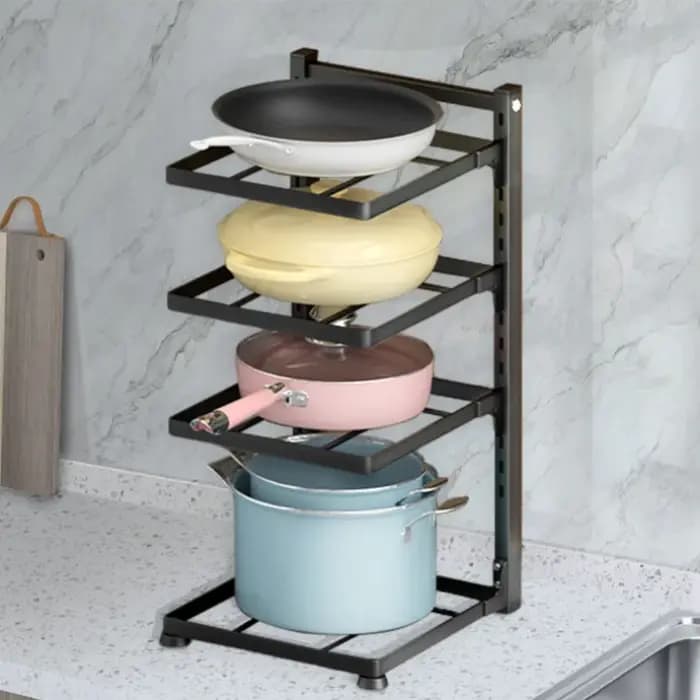Étagère de rangement multicouche pour évier de cuisine