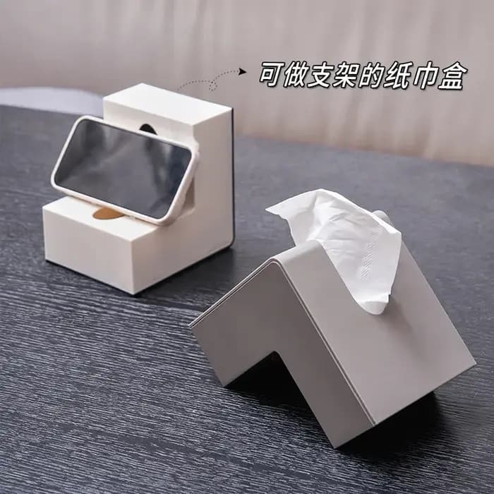 Boîte à mouchoirs en forme de L créative japonaise