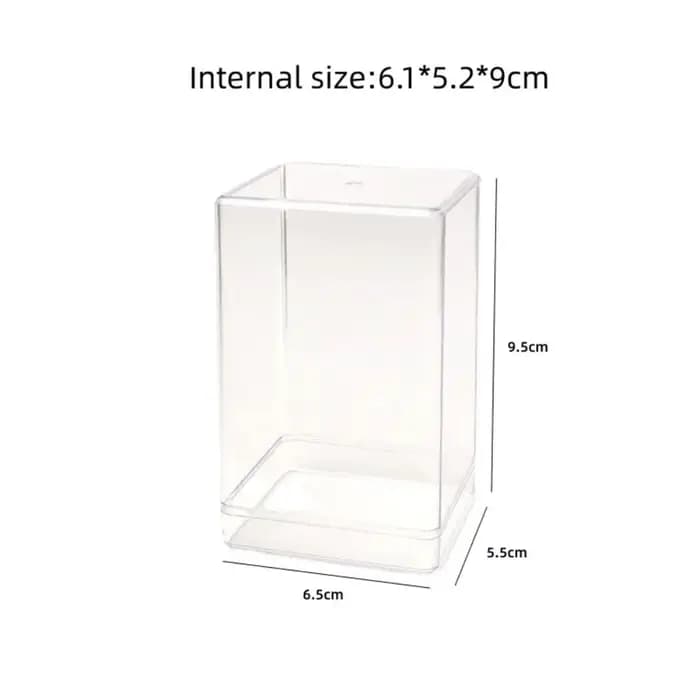 Boîte d'affichage de beurre de bureau transparente, boîte de rangement en acrylique, vitrine simple,