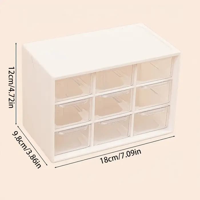 Boîtes de rangement de bureau à 9 compartiments