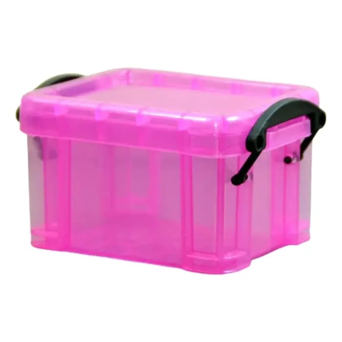 Mini boîte en plastique avec couvercle verrouillable