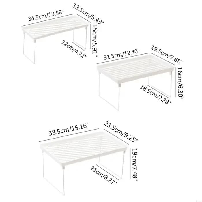 Étagère d'empilement LXAF étagère support support pliable empilable.