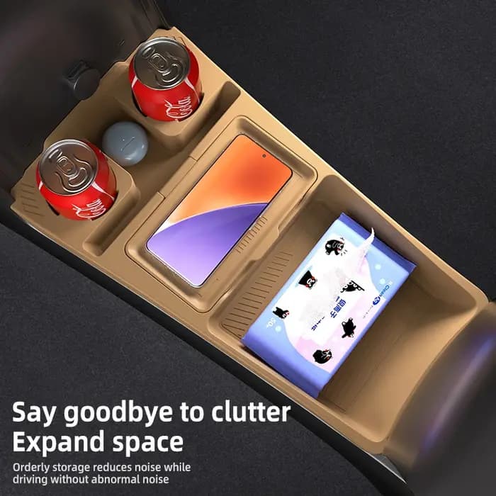 Pour Geely Galaxy Starray EM-i 2025 2026 boîte de rangement accoudoir central