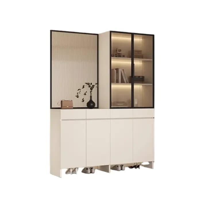 Porte en verre armoires à bijoux vitrine de boissons armoire de rangement blanc entrée bureau Mobili Per La Casa accessoires pour la maison