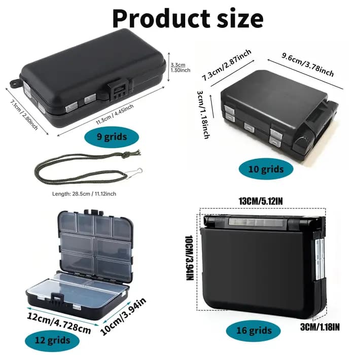 Petite boîte de matériel organisateur 9 10 12 16 treillis Mini boîtes