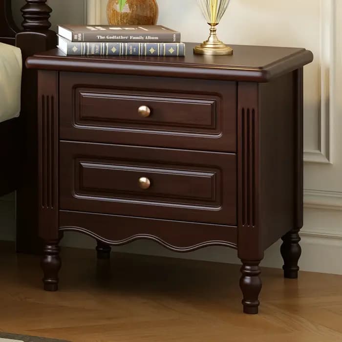 Tables de chevet vintage américaines avec tiroirs