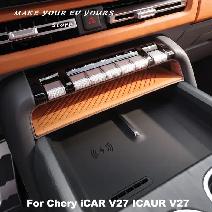 Pour Chery ICAR V27 ICAUR V27 2026 – Boîte de rangement multifonctionnelle pour écran de contrôle central – Accessoires
