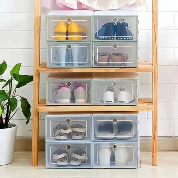 Nouvelles boîtes à chaussures transparentes empilables