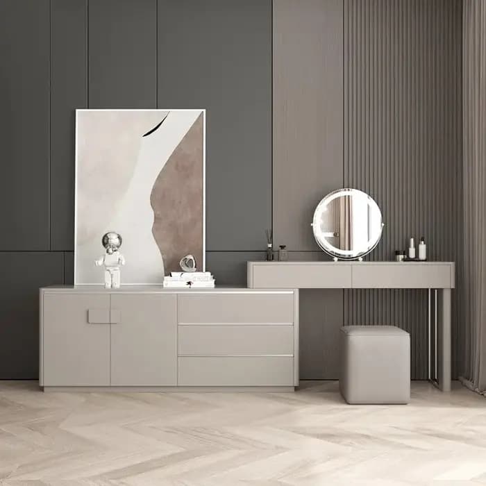 Commode de luxe légère pour chambre à coucher