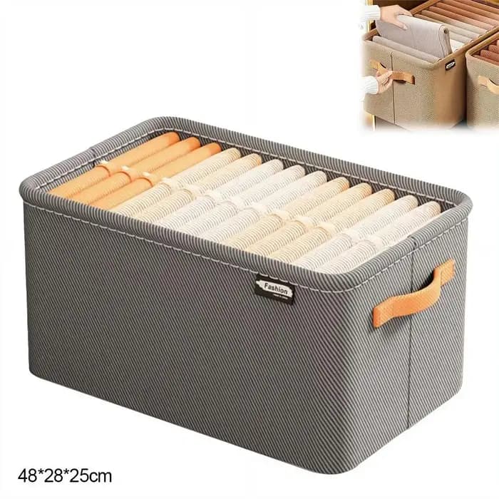 Organisateur de rangement portable pour chambre à coucher : Boîtes pliables en tissu pour pantalons