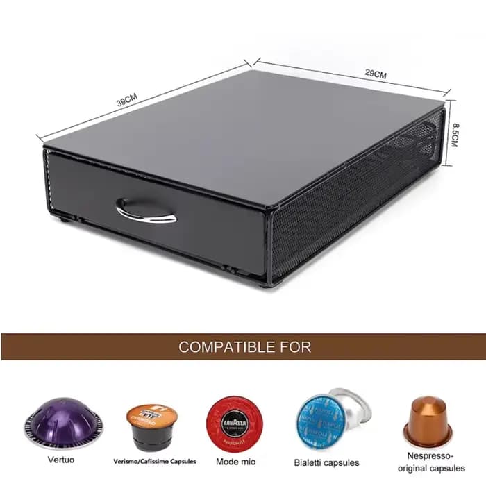 Porte-dosette de café, tiroir de rangement Compatible Starbucks Verismo Nespresso Vertuo Caffitaly Lavazza porte-capsules comptoir de cuisine