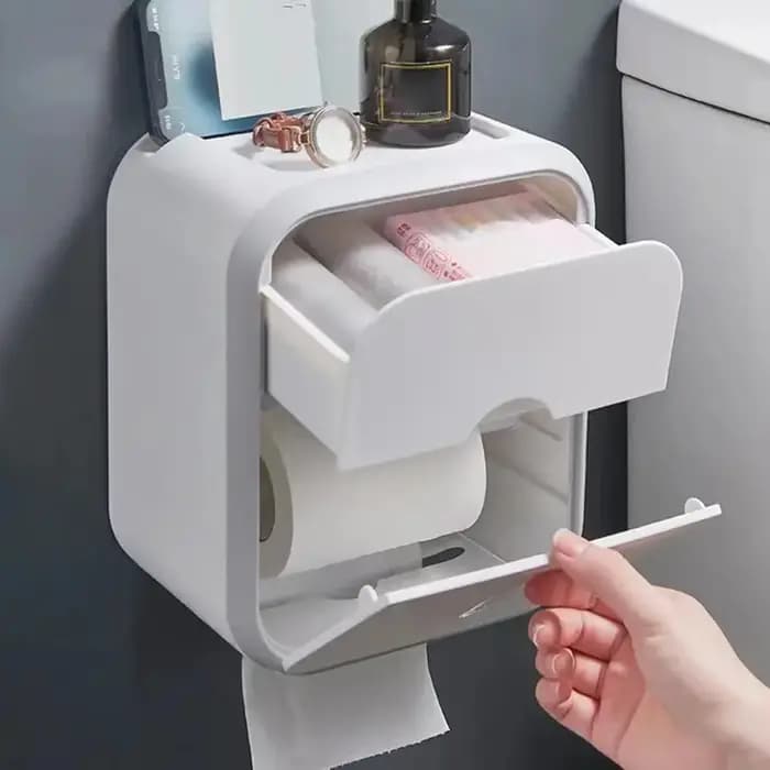 Boîte de rangement organisateur de papier toilette