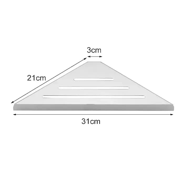 Étagère d'angle de salle de bain sans perçage en acier inoxydable 304