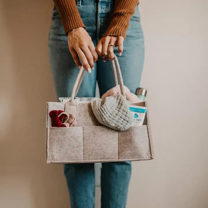 Caddie à couches, bac de rangement pour pépinière et voiture