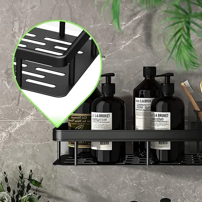Étagères d'angle de douche en alliage d'aluminium