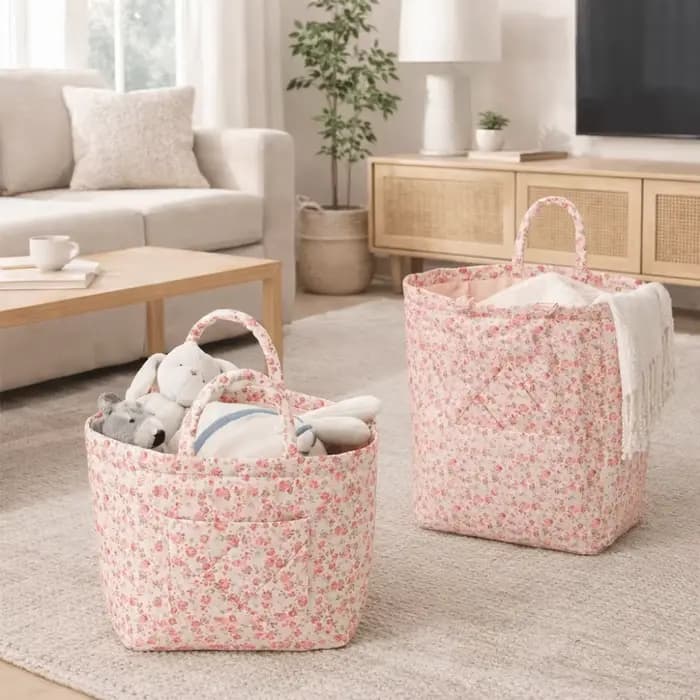 Panier de rangement pour linge grande capacité