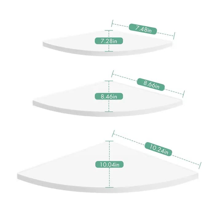 Étagère d'angle flottante