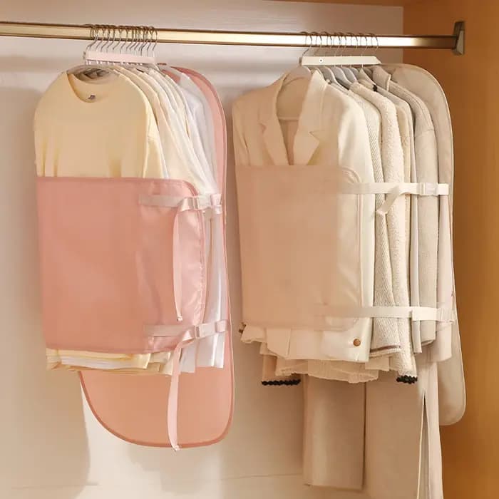 Housse de rangement compressible pour vêtements