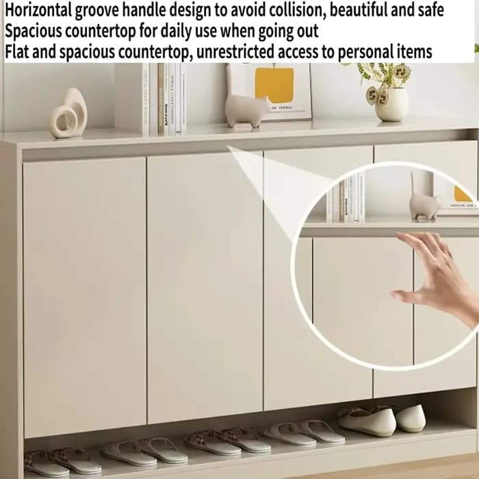 Meuble à chaussures extérieur en panneau écologique pour salon