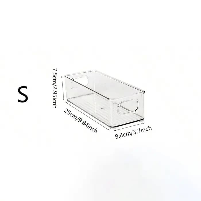 Boîte de rangement alimentaire empilable pour réfrigérateur avec poignée, organiseur de cuisine