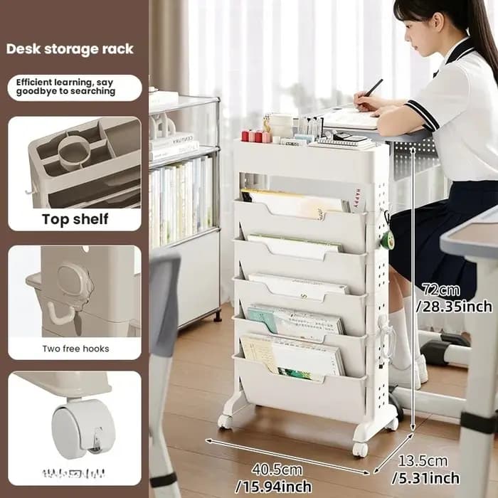 Étagère d'appoint, support de rangement pour cartable