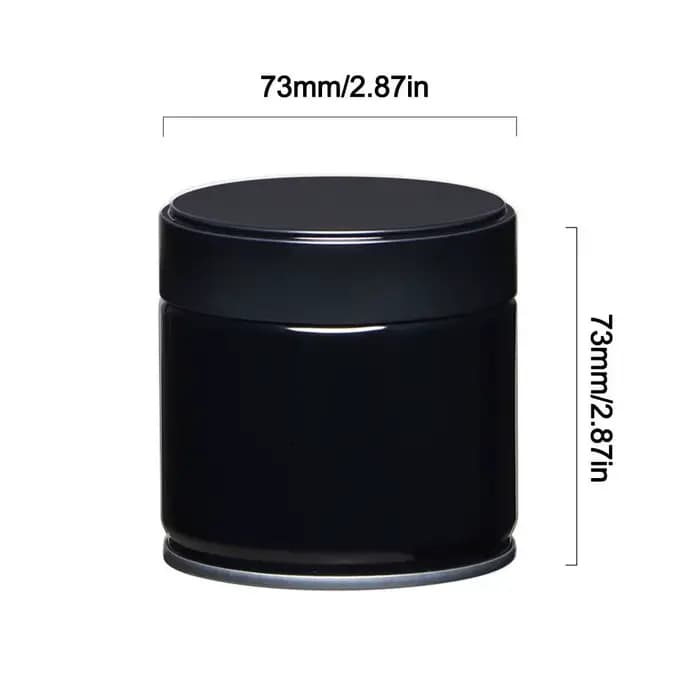 Boîte à thé ronde en fer blanc de qualité Hiqh