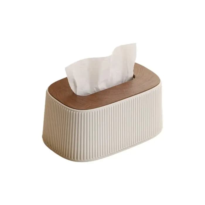 Boîte de rangement carrée à grande ouverture pour mouchoirs avec couvercle, distributeur de mouchoir