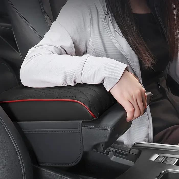 Coussin de Protection pour Accoudoir Central de Voiture avec Sac de Rangement