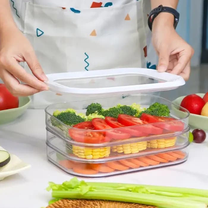Boîtes de préparation de repas empilables avec couvercle