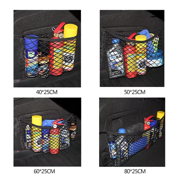Sac de rangement de coffre de voiture en maille