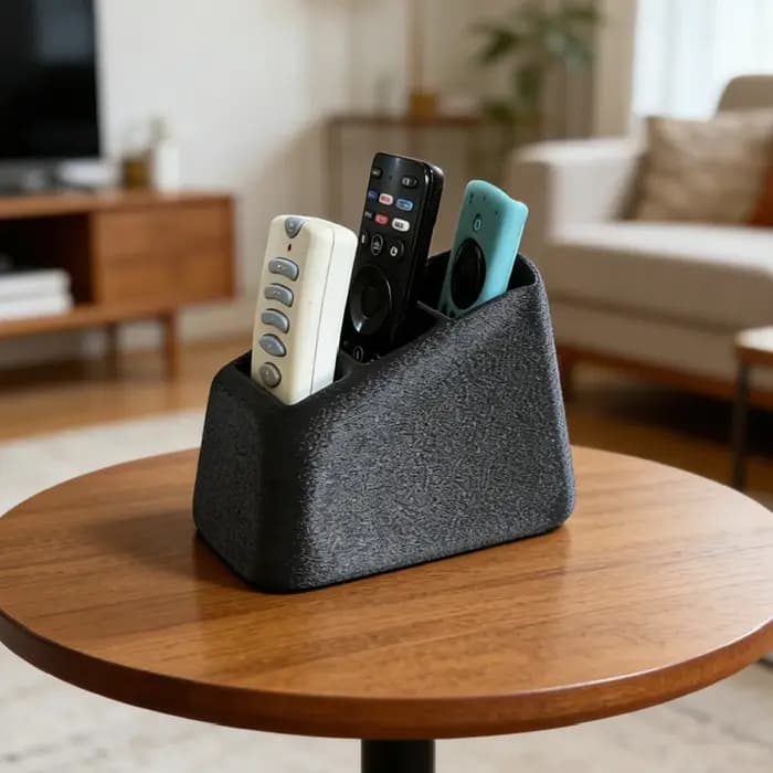 Boîte de rangement pour télécommandes avec 2/3 compartiments en plastique