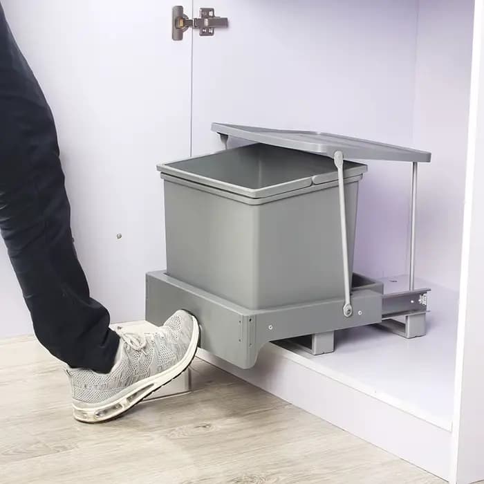 Poubelle intégrée, poubelle extractible pour armoire